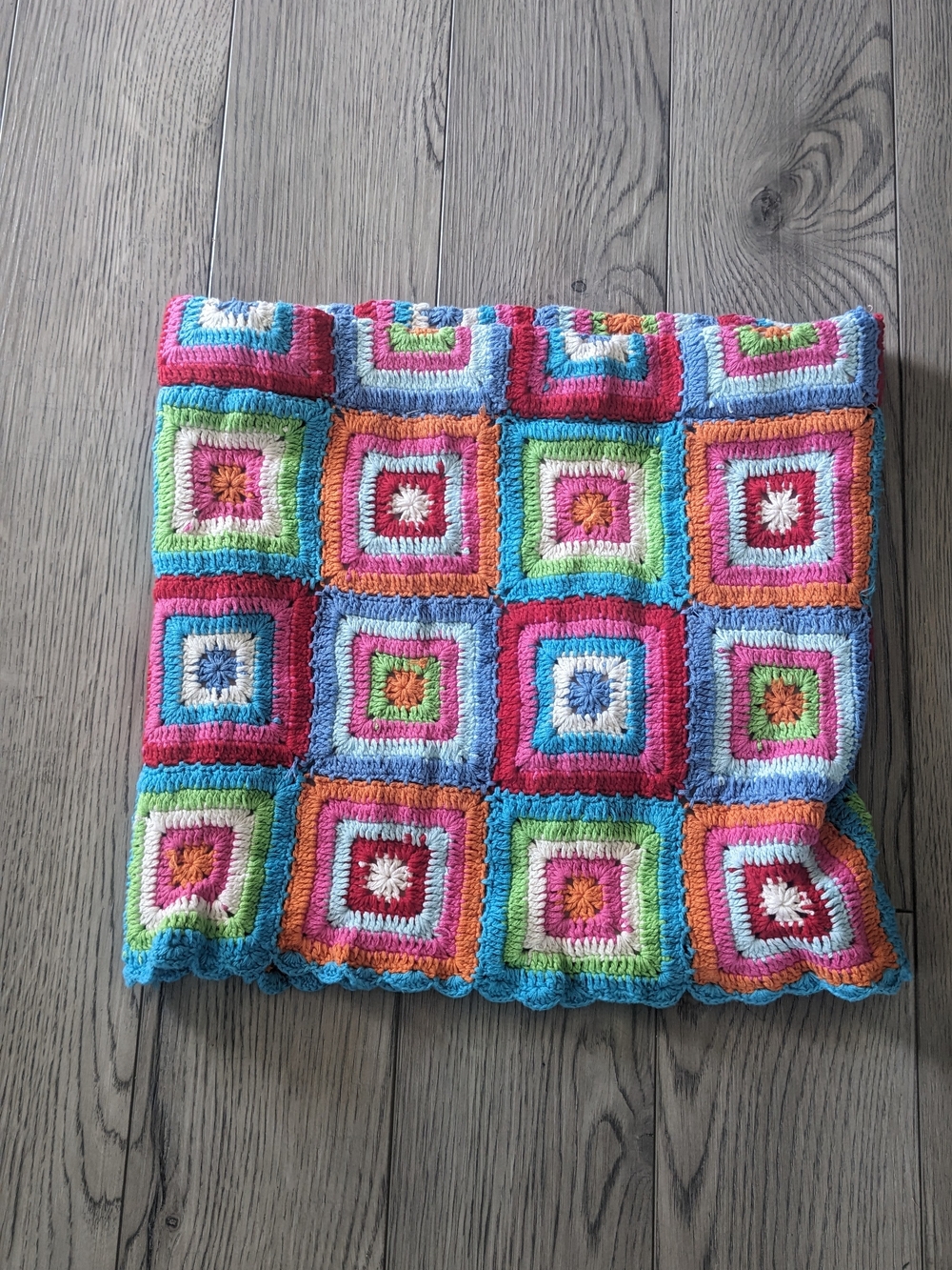 Show Me Your MuMu Multicolor Crochet Granny Square Mini Skirt M